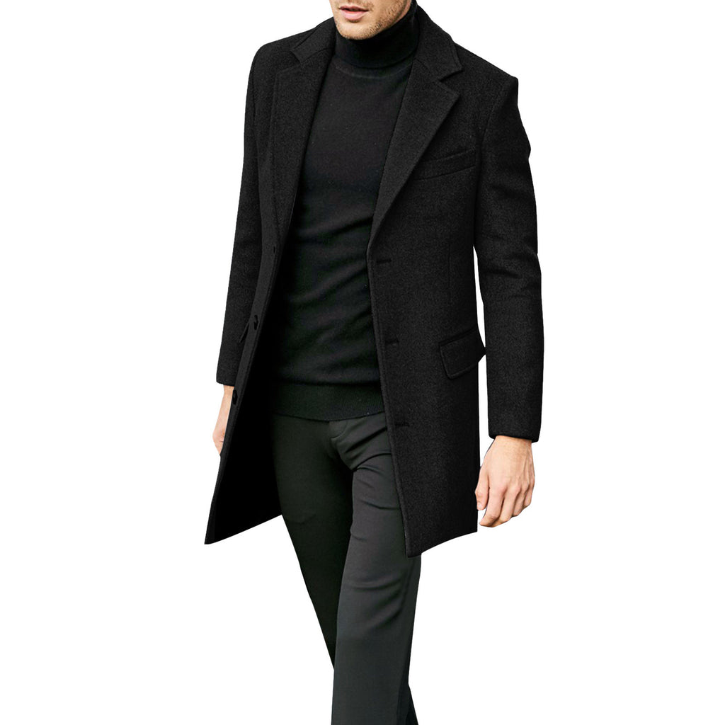 Men’s Woolen Leisure Blazer Coat