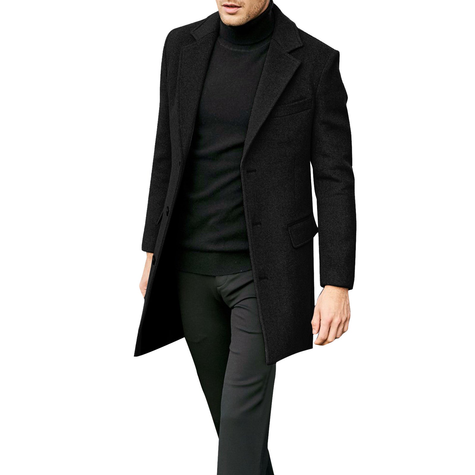 Men’s Woolen Leisure Blazer Coat