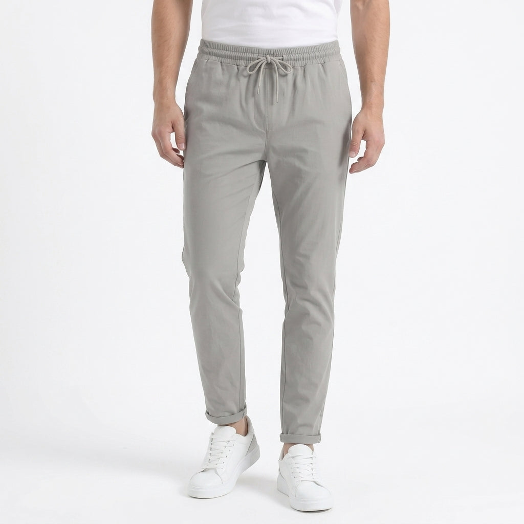 Men's Stretch Trousers – Elastic Waist & Tailored Fit
