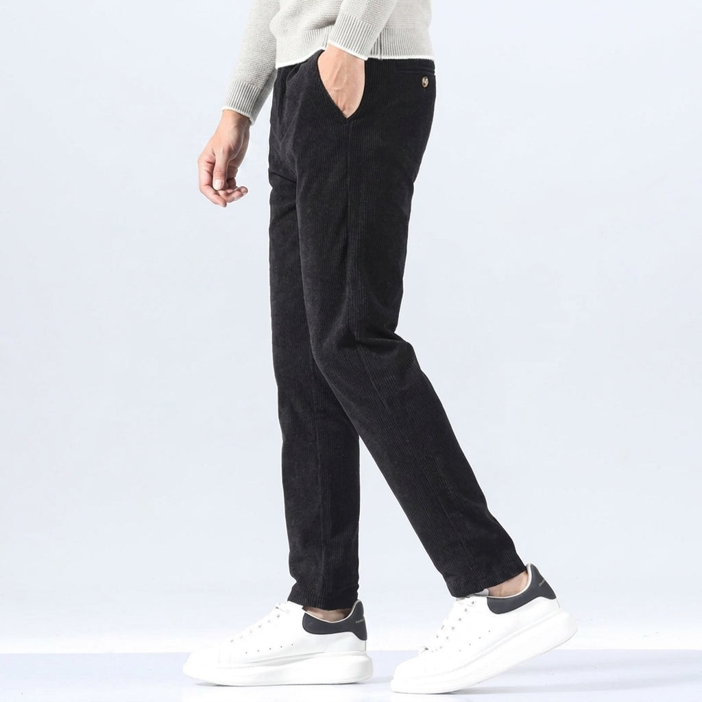 Men's Corduroy Trousers – Straight Fit & Cotton Blend