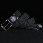 Men's Braided Leather Belt with Cowhide