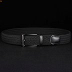 Men's Braided Leather Belt with Cowhide