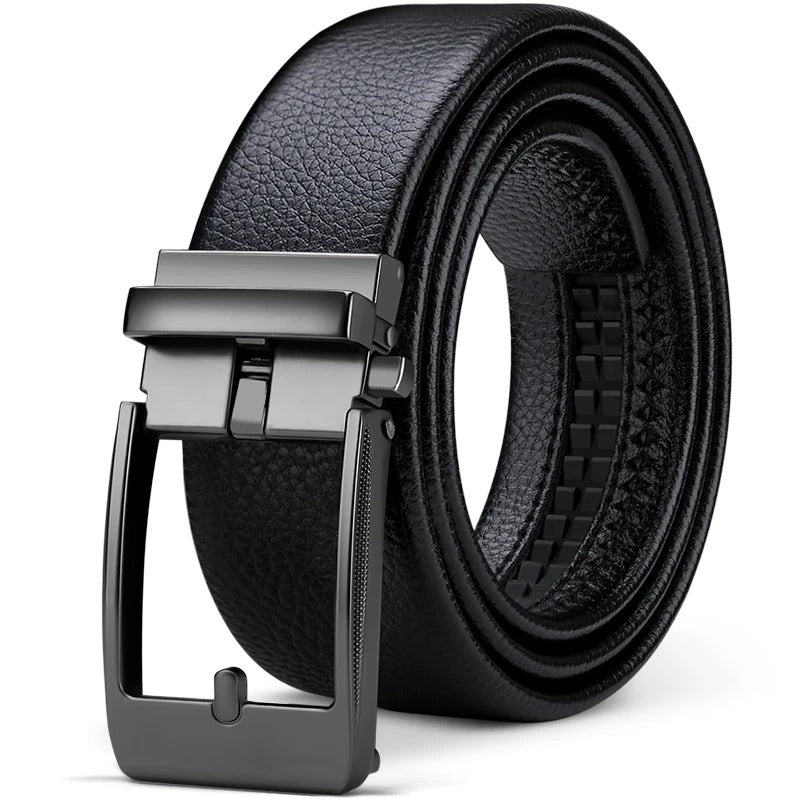 Men's Cowhide Leather Belt | Durable Buckle