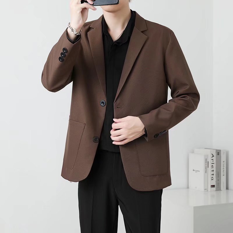 Men’s Two-Button Slim Fit Business Suit