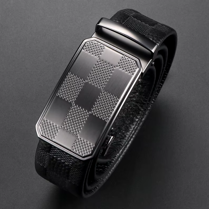Men Cowhide Leather Belt | Automatic Buckle
