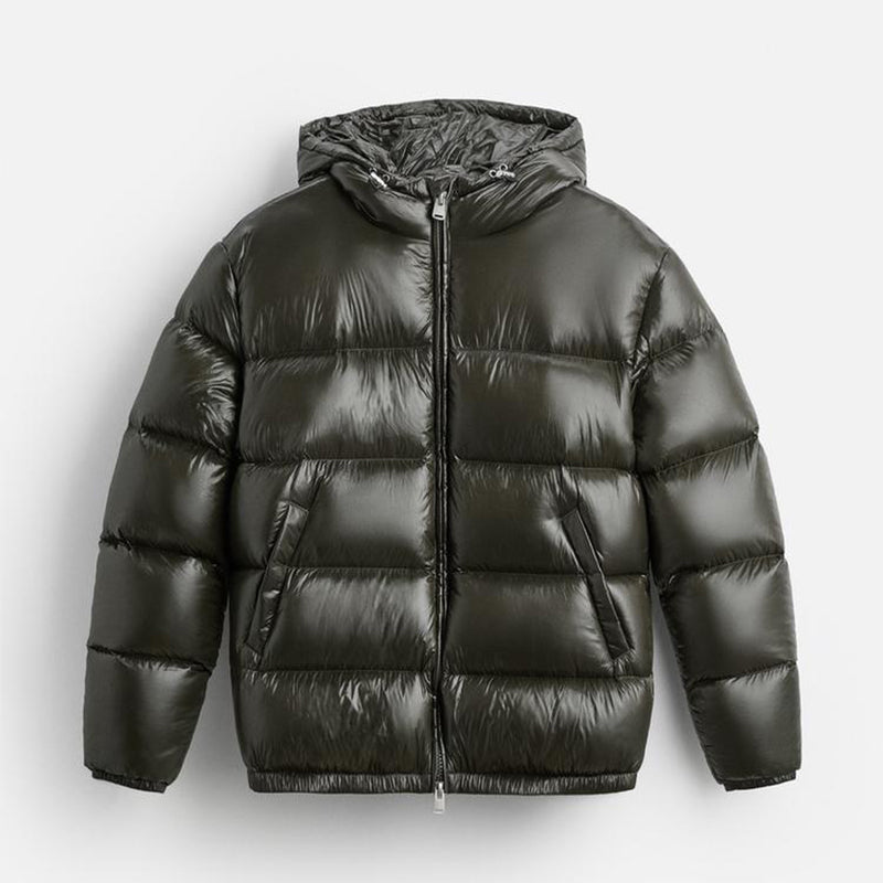 Men’s Hooded Short Puffer Jacket Warm Coat