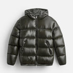 Men’s Hooded Short Puffer Jacket Warm Coat