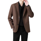 Men’s Two-Button Slim Fit Business Suit
