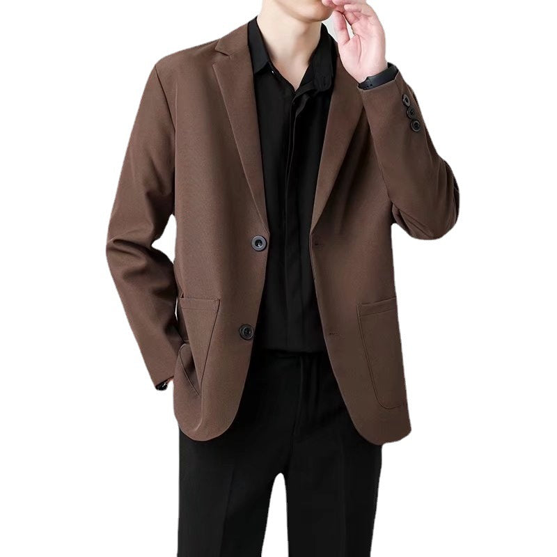 Men’s Two-Button Slim Fit Business Suit