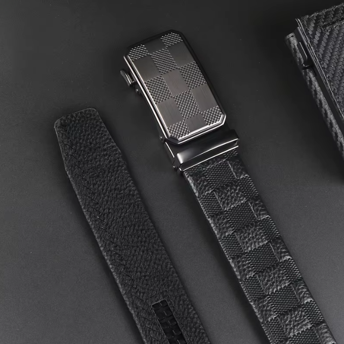 Men Cowhide Leather Belt | Automatic Buckle