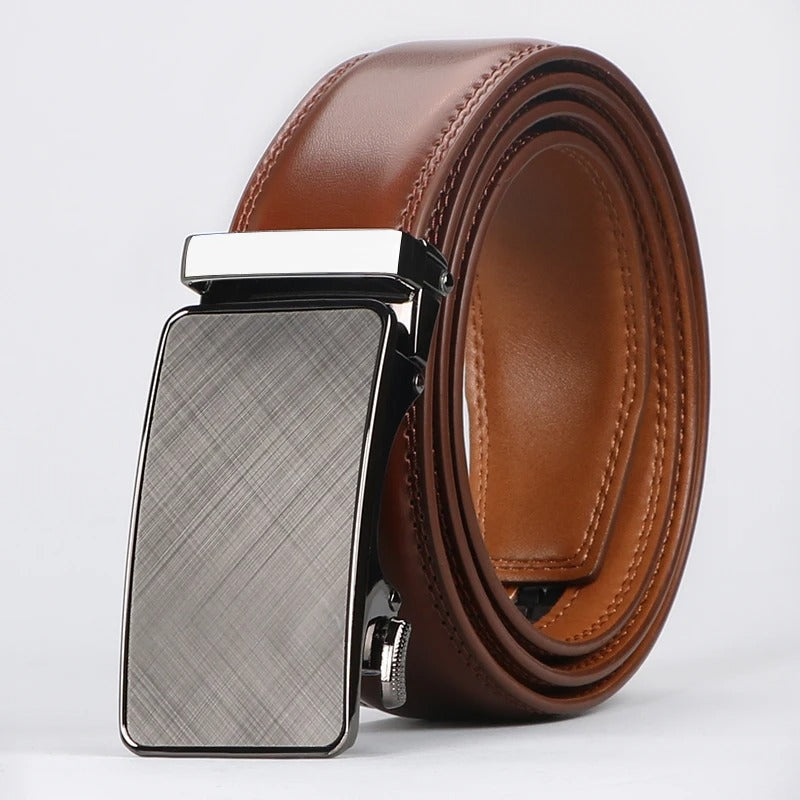 Men's Cowhide Leather Belt | Automatic Buckle