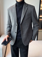 Men’s Woolen Leisure Blazer Coat