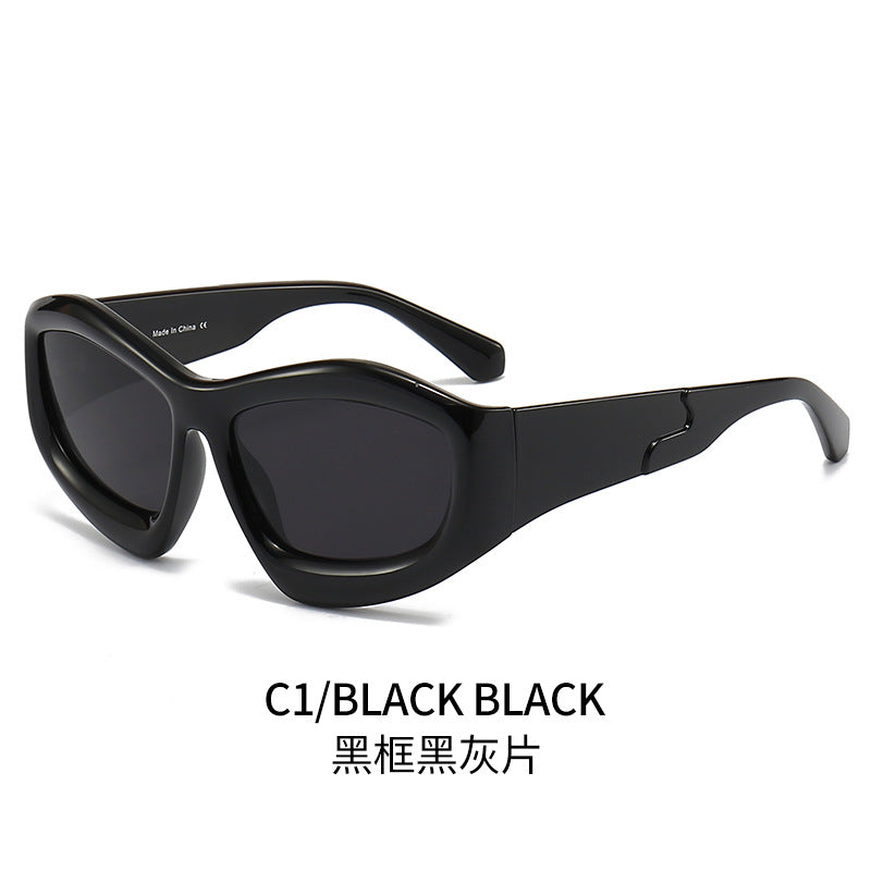 Unisex Outdoor Riding Concave Shape Sun Glasses