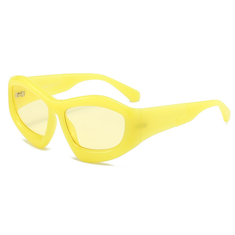 Unisex Outdoor Riding Concave Shape Sun Glasses