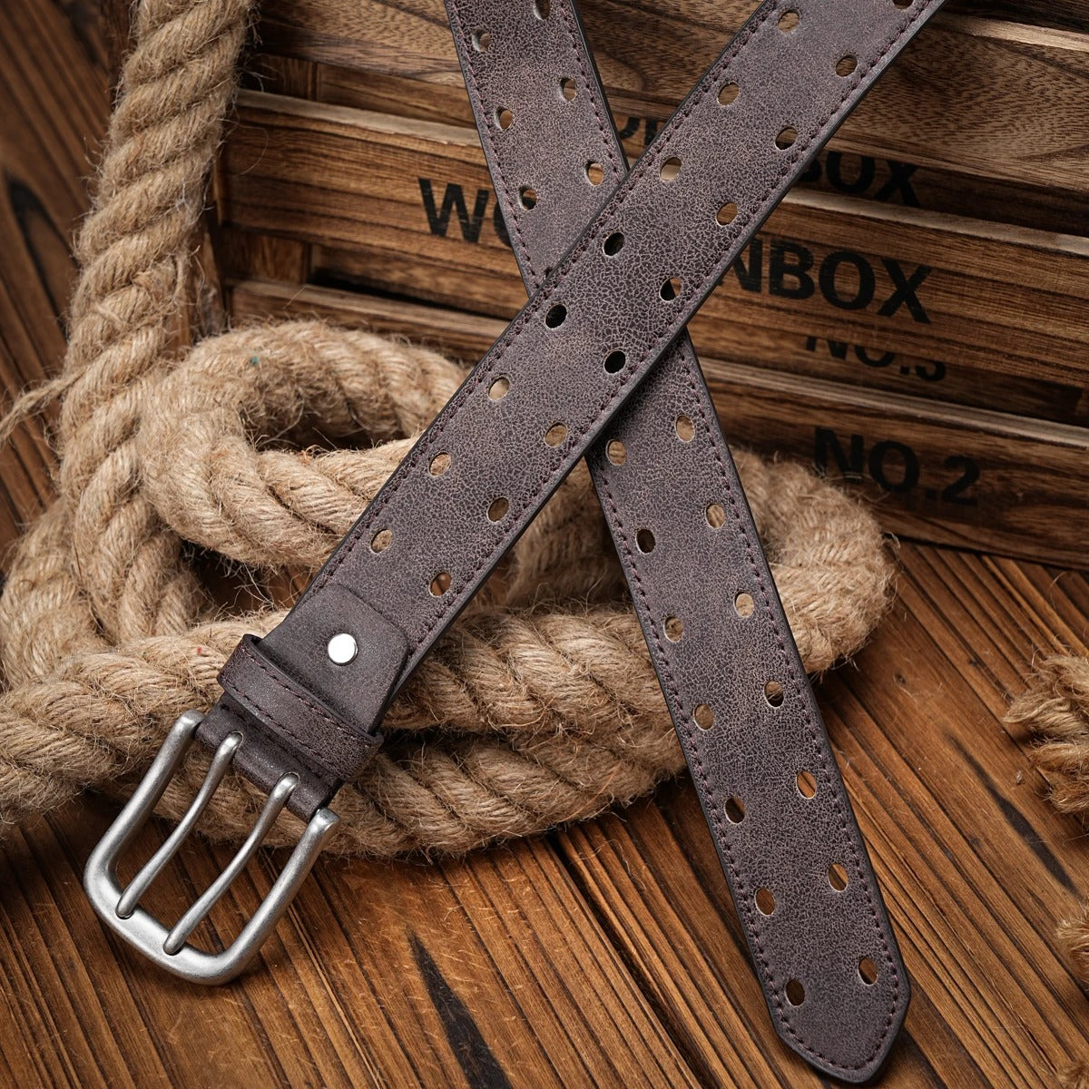 Men's Distressed Leather Belt – Dakota