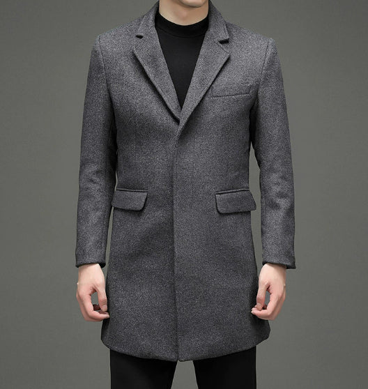 Men’s Woolen Leisure Blazer Coat