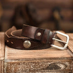 Men's Cowhide Leather Belt | Heritage Style