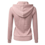 Pink hoodie on a white background