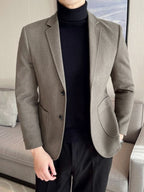Men’s Woolen Leisure Blazer Coat