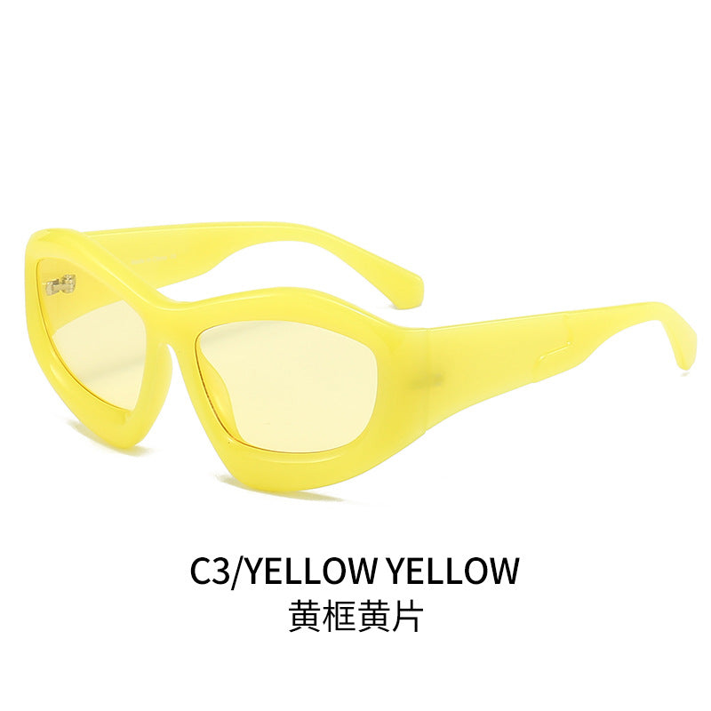 Unisex Outdoor Riding Concave Shape Sun Glasses