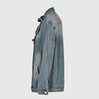Women's Asymmetrical Denim Jacket | Oversized Streetwear Coat