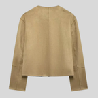 Women's Autumn Suede Jacket | Soft Cozy Casual Coat