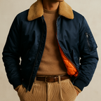 Men's Aviator Jacket | Waterproof Fur Collar Coat