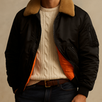 Men's Aviator Jacket | Waterproof Fur Collar Coat