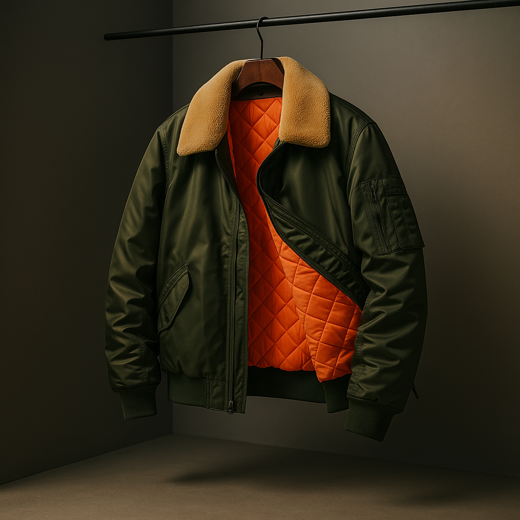Men's Aviator Jacket | Waterproof Fur Collar Coat