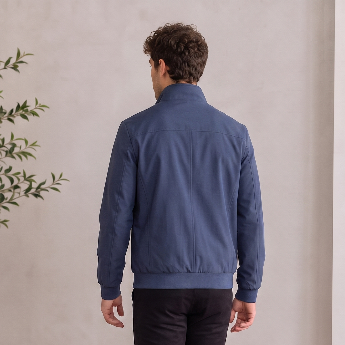 Men's Woven Jacket – Lightweight Casual Windbreaker Coat