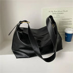 Women's Vintage Boston Bag – Pillow Design Chic Handbag