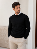 Men’s Classic Knitted Crew Neck Sweater
