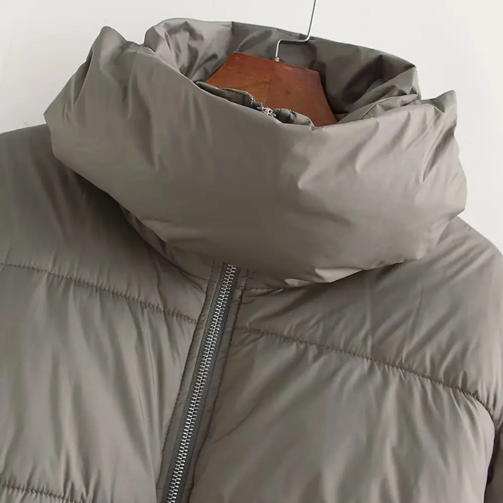 Women's Cropped Puffer Jacket | Warm Padded Winter Coat