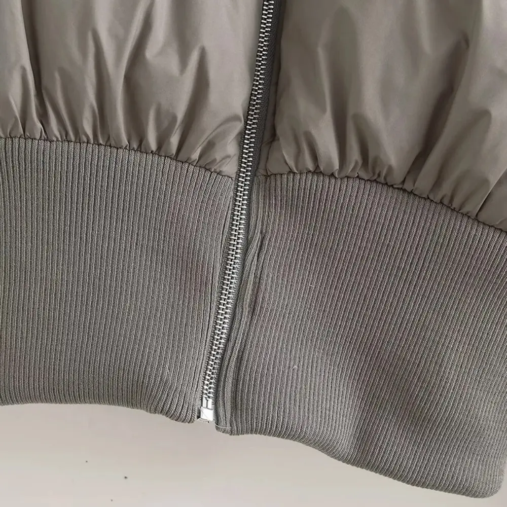 Women's Cropped Puffer Jacket | Warm Padded Winter Coat