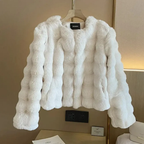 Women's Amelie Faux Fur Coat | Chic Short Boxy Jacket