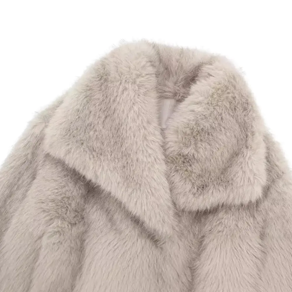 Women's Glam Faux Fur Jacket | Cozy Evening Outerwear