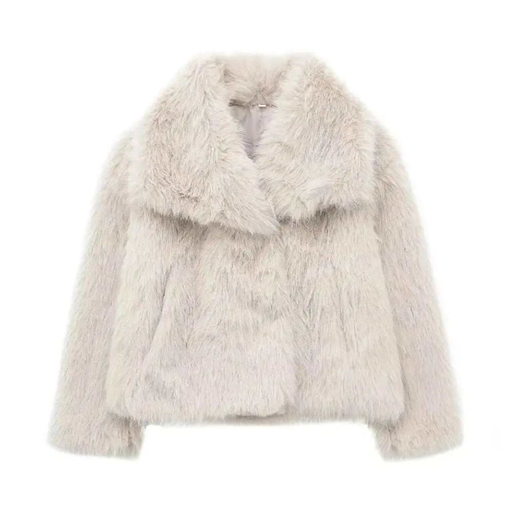 Women's Glam Faux Fur Jacket | Cozy Evening Outerwear
