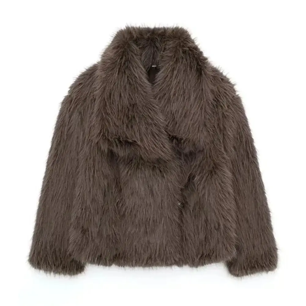 Women's Glam Faux Fur Jacket | Cozy Evening Outerwear