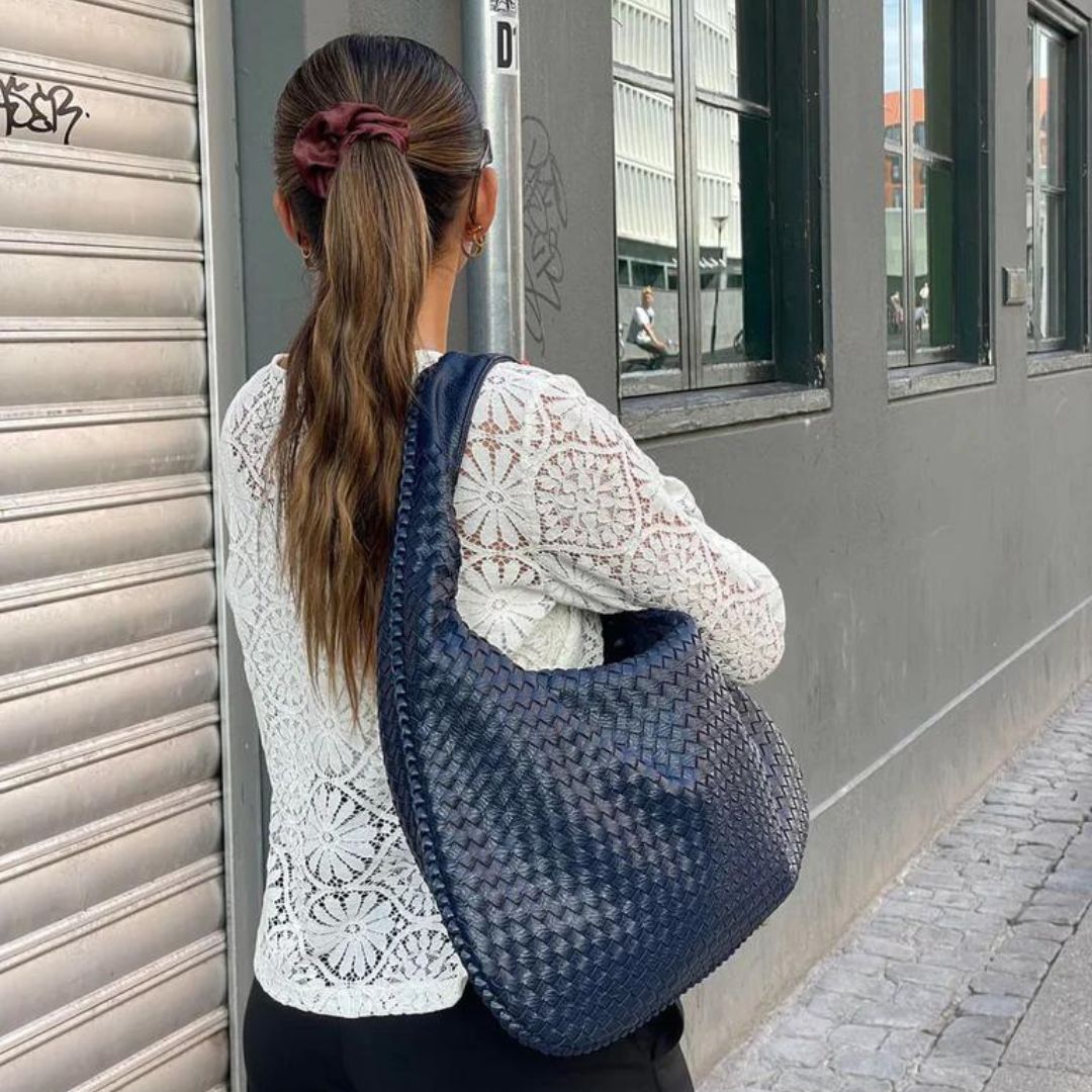 Chic Vegan Leather Hobo Bag