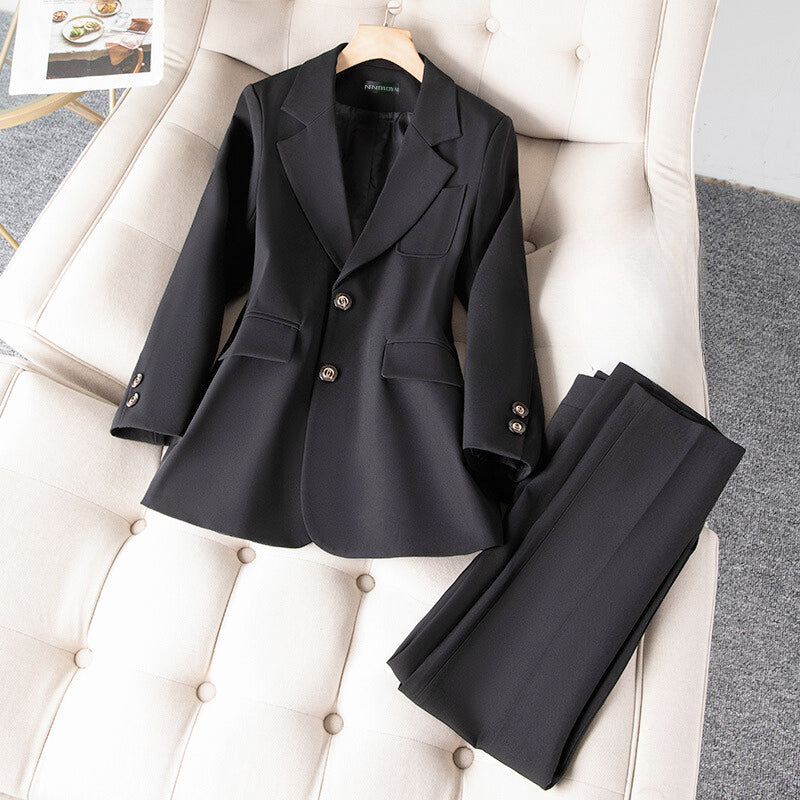 Women's Tailored Pant Suit Set | Structured Blazer & Trousers