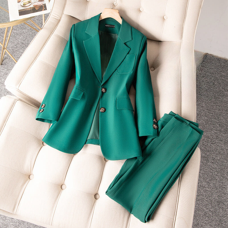 Women's Tailored Pant Suit Set | Structured Blazer & Trousers
