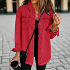 Women's Classic Lightweight Denim Jacket | Oversized Cotton Coat
