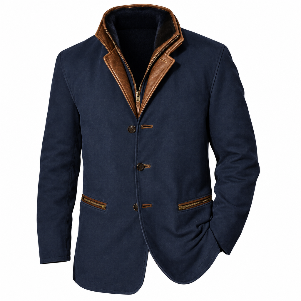 Men's Vintage Leather Jacket | Classic Cesario Style