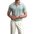 Men's Relaxed Fit Comfort Polo Shirt - Short Sleeve Casual Collared Top