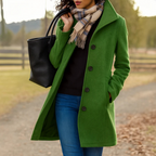 Women's Connie Classic Coat | Elegant Button-Up Outerwear