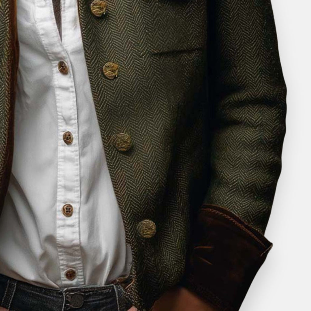 Women's Corrie Tweed Jacket | Velvet Accent Coat