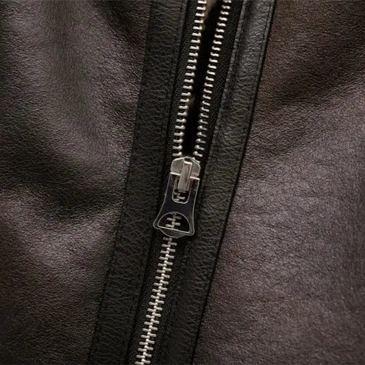 Women's Sophia Plush Lined Leather Jacket | Warm Winter Shearling Coat