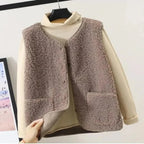 Women's Sherpa Fleece Vest | Cozy Warm Gilet