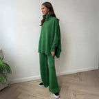 Women’s Cozy Turtleneck Knit Lounge Set