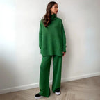 Women’s Cozy Turtleneck Knit Lounge Set
